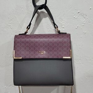 Dune London Bag in Grey & Purple
